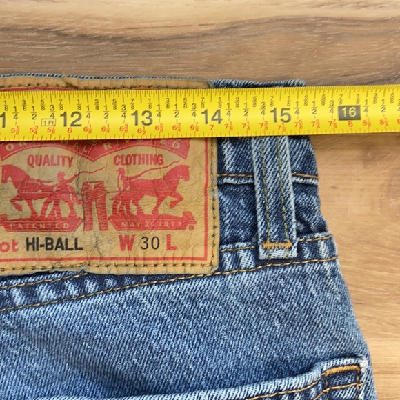 Levi’s Jeans Mens 30 x 30 stretch cropped Tapered leg Hi Ball Roll - Picture 9 of 10